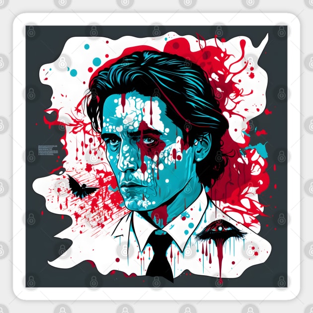 American Psycho, Patrick Bateman Magnet by Tazlo